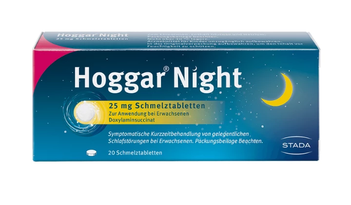 Hoggar Night Schmelztabletten Packung Hoggar Night Schmelztabletten Packung