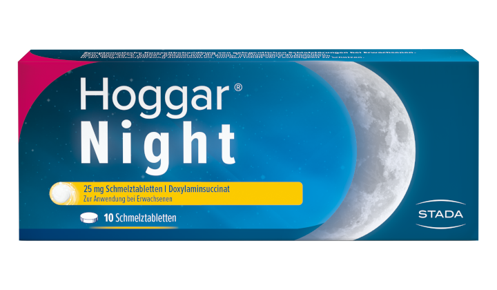 Umverpackung Hoggar Night Schmelztabletten